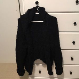 Black fuzzy sweater